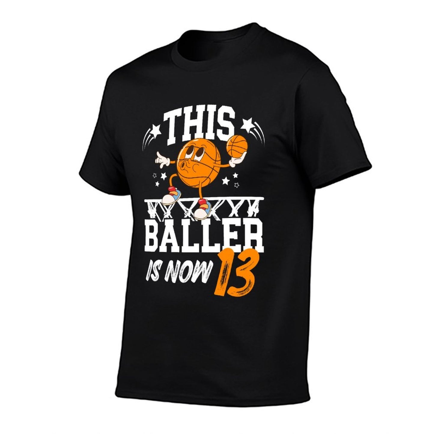 13th Basketball Birthday Thirteen Year Old Basketball Player  Graphic-printed T-Shirt