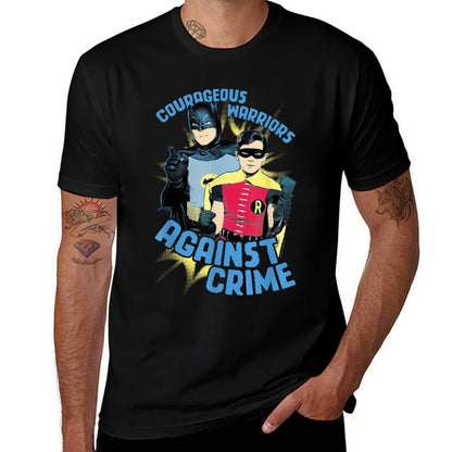 Batman Classic TV Series Courageous Warriors  Oversized Silhouette T-Shirt