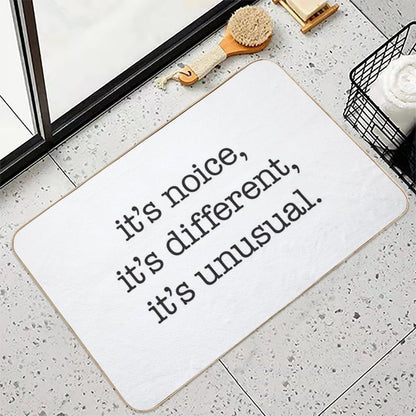 It’s Noice, It’s Different, It’s Unusual – Kath And Kim, Black Type  Easy To Clean Bath Mat