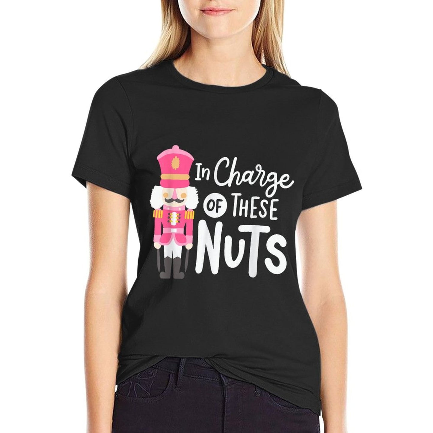 Funny Christmas Nutcracker In Charge Of These Nuts Men  Affordable Price T-Shirt