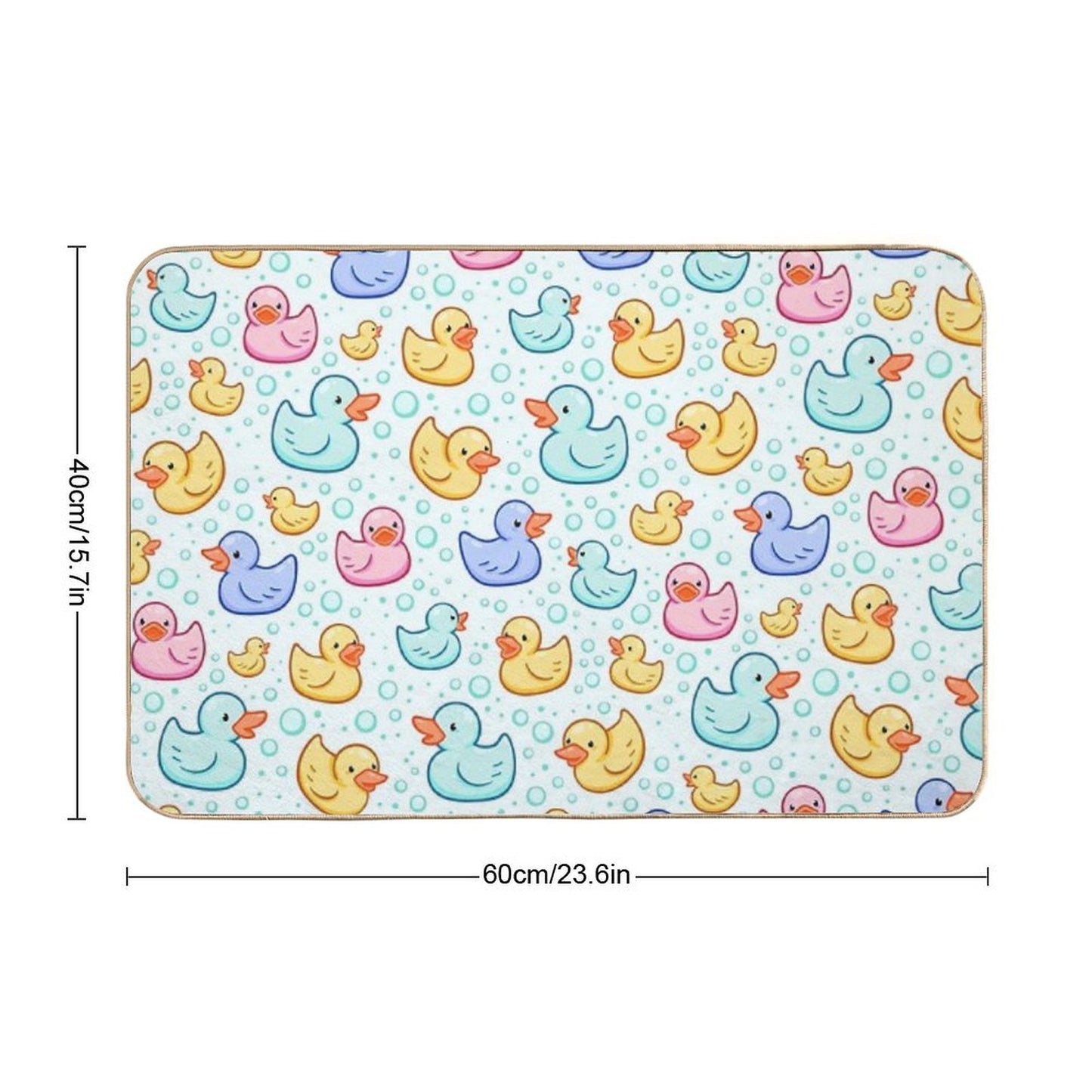 Rubber Duckie  Easy To Clean Bath Mat