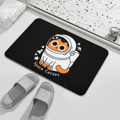 Space Catdet  Slip-Resistant Bath Mat