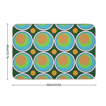 Retro Seventies Abstract Design  Multi-Purpose Bath Mat