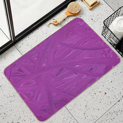 Magenta Arcs  Fade-Resistant Bath Mat