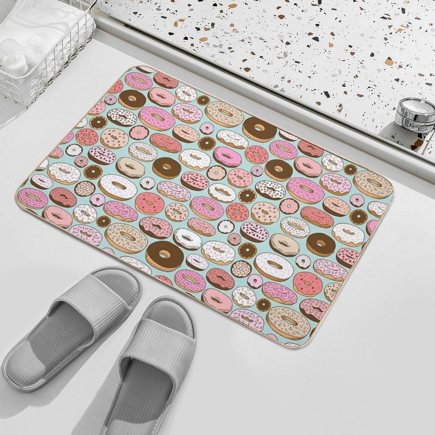 DONUTS FOREVER  Rapid-Drying Bath Mat