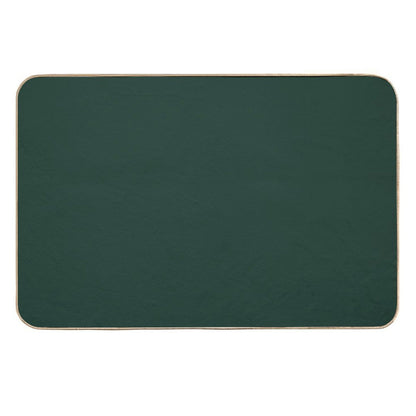 Forest Green Solid Color  Fade-Resistant Bath Mat