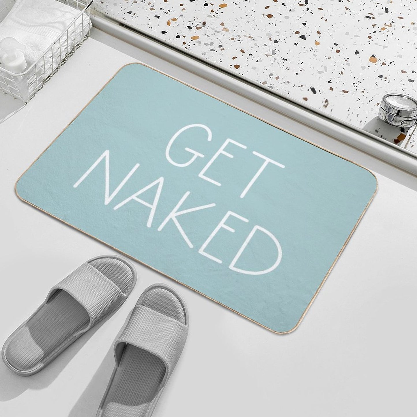 Get Naked Aqua  Versatile Bath Mat