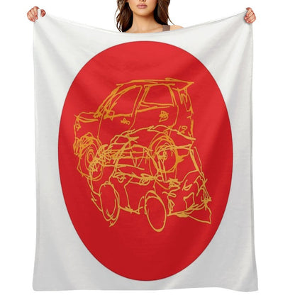 Clark Car Scratch Quick-dry Throw Blanket