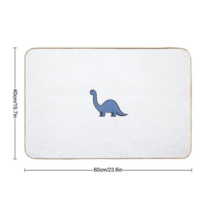 Cute Dinosaur Doodle - Blue  Pet-Safe Bath Mat