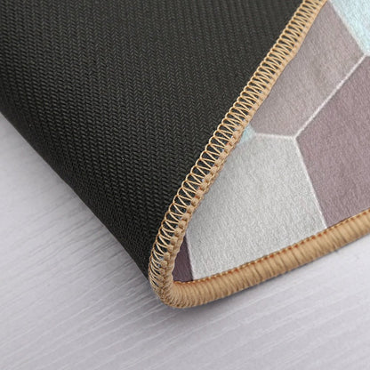 Seashell Colors Coastal Vibes Abstract Seashells And Beach Pebbles Mosaic 4 of 4  Long-Lasting Bath Mat