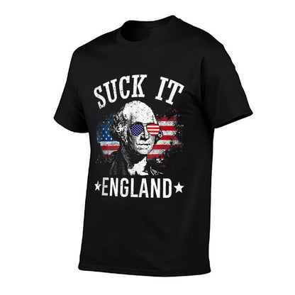 Suck It England Funny 4th of July George Washington  Slim-fit Cut T-Shirt