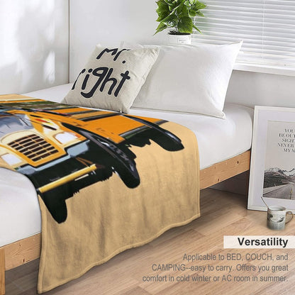 School Buses. Quick-dry Throw Blanket