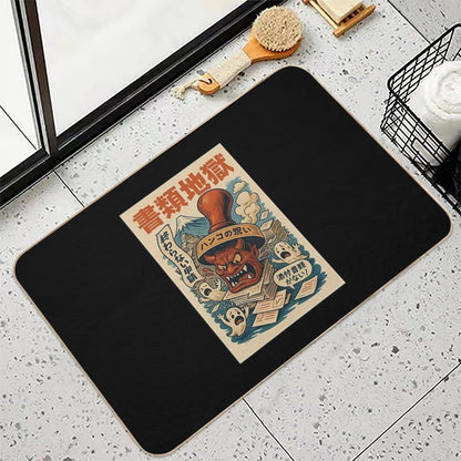 Paperwork Hell – Curse of The Hanko  Slip-Resistant Bath Mat
