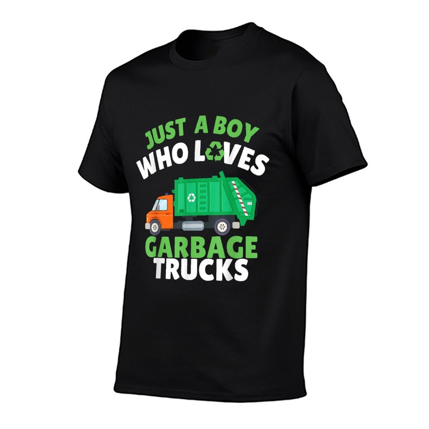 Just A Boy Who Loves Garbage Trucks Kids Toddler Baby 5T 4T  Cotton T-Shirt