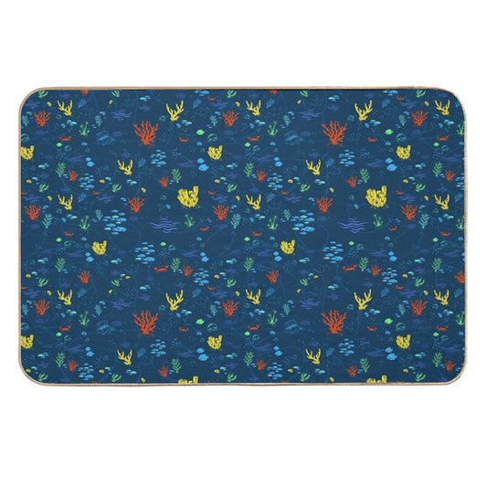 Deep Sea Rainbow  Rapid-Drying Bath Mat