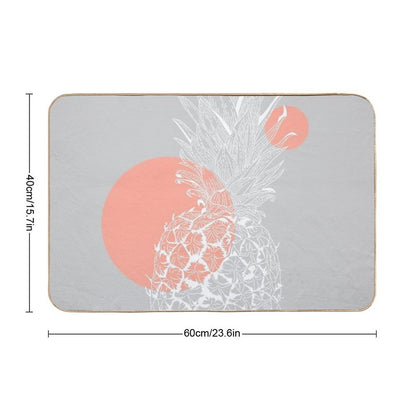 Pink Pinapple  Absorbent Bath Mat
