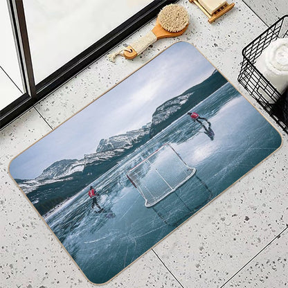 Skating on Glass  Versatile Bath Mat