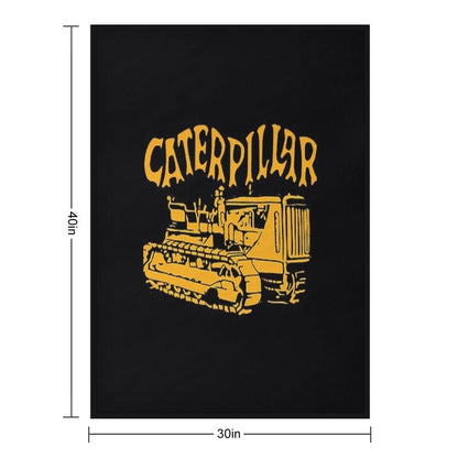 Caterpillar Bulldozer Lightweight Throw Blanket