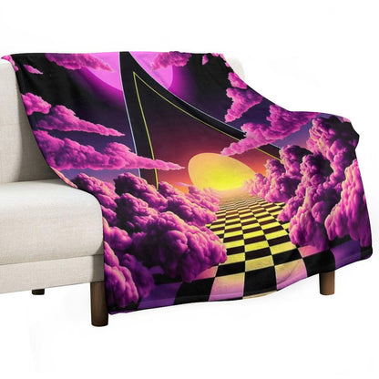 1980's Retrowave 7 Gift-ready Throw Blanket