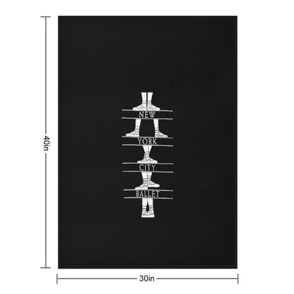 New York City Ballet Classic Easy Care Throw Blanket