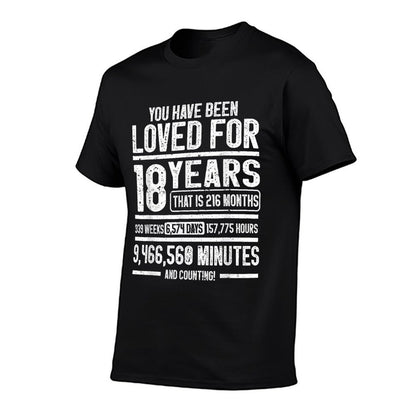 You Have Been Loved for 18 Birthday Happy 18th Birthday  Moisture-wicking T-Shirt