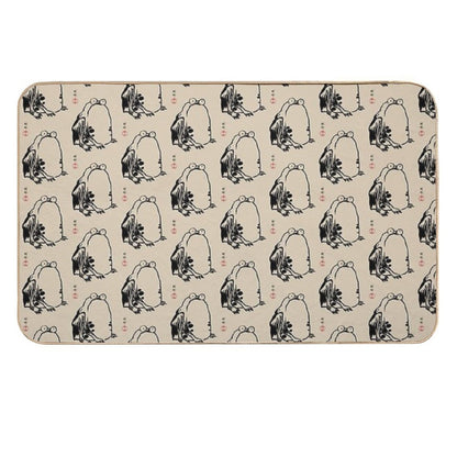 Grumpy Frog Japanese Matsumoto Hoji  Pet-Safe Bath Mat