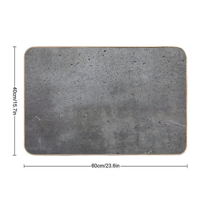 Grey Textured Concrete Wall Exterior  Versatile Bath Mat