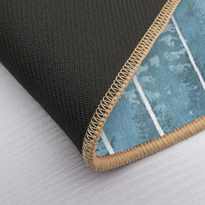 Grunge Dripping Turquoise Misty Forest  Versatile Bath Mat