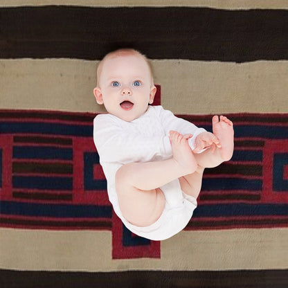 Indigenous Designs VI  Chief's Blanket  Navajo Weavings Travel-friendly Throw Blanket