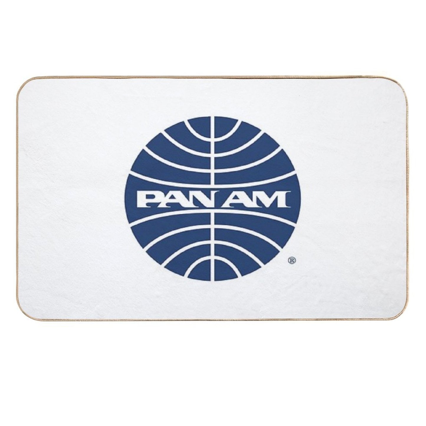 Pan Am Mid 1950s Globe Inverted  Rapid-Drying Bath Mat