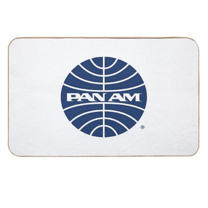 Pan Am Mid 1950s Globe Inverted  Rapid-Drying Bath Mat