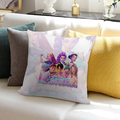 Kpop Demon Hunters Soft Washable Throw Pillow