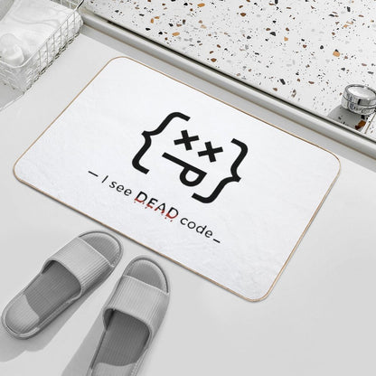Code Sense – Funny Coding Shirt for Programmers And Tech Enthusiasts  Easy To Clean Bath Mat