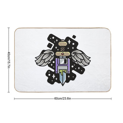 Wings Floppy Sword Durable Bath Mat