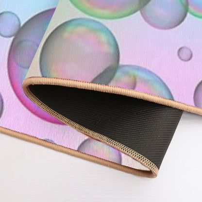 Iridescent Soap Bubbles Variation Colorful  Anti-Trip Bath Mat