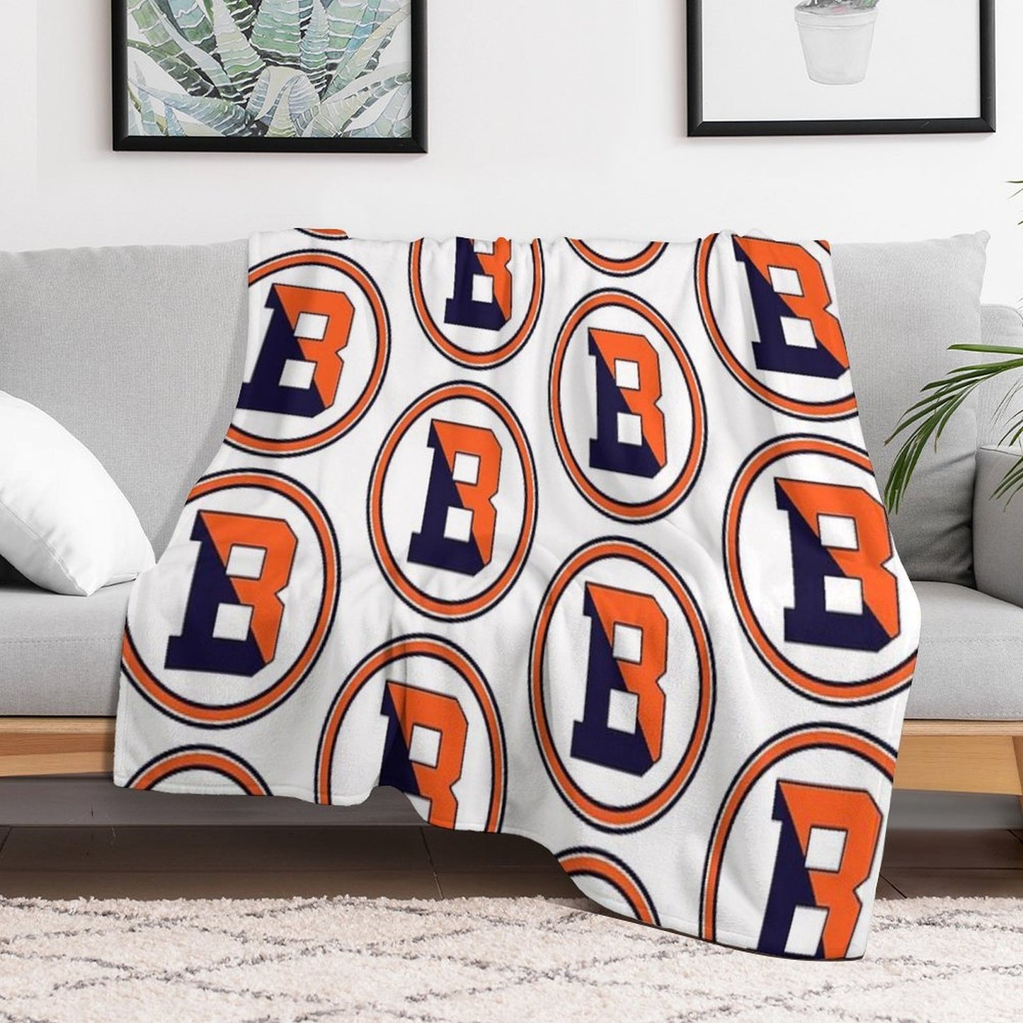 Bucknell Emblem Premium Throw Blanket