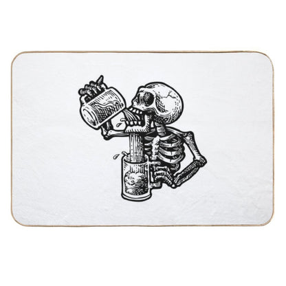Drunk Skull  Pet-Safe Bath Mat
