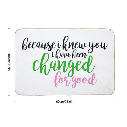 I Have Been Changed for Good - Wicked  Repositionable Bath Mat