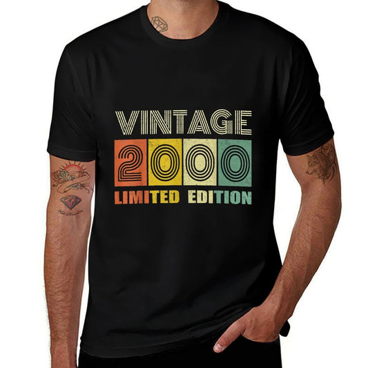 21 Year Old Gifts Vintage 2000 Limited Edition 21st Birthday  Cotton T-Shirt