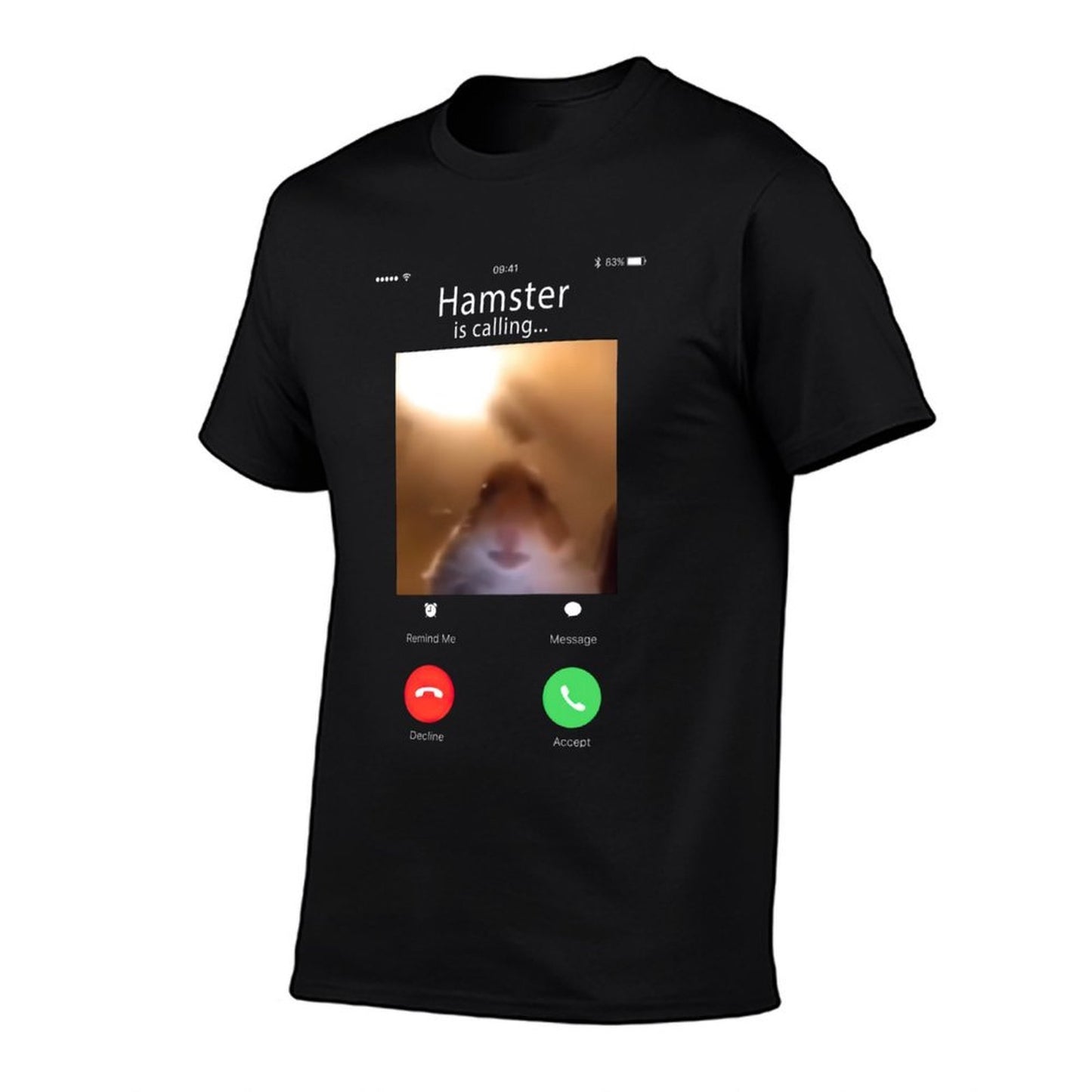 Dank Meme Hamster Staring Front Camera Hamster Calling  Moisture-wicking T-Shirt