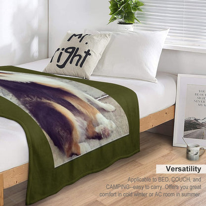 Aussie - Australian Shepherd by Iritof Gift-ready Throw Blanket