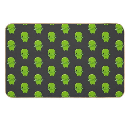 Chibi Cthulhu - The Green Monster  Pet-Safe Bath Mat
