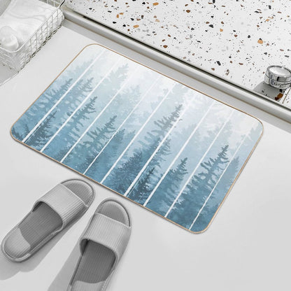 Grunge Dripping Turquoise Misty Forest  Versatile Bath Mat