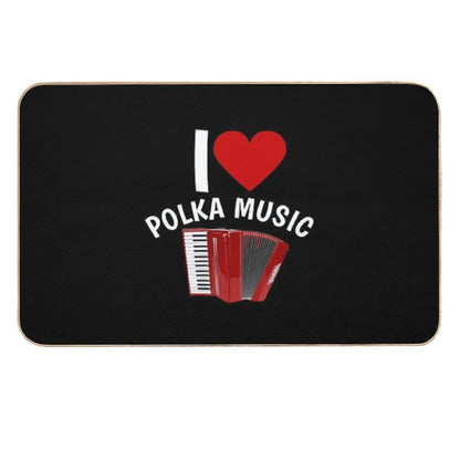 I Love Polka Music  Multi-Purpose Bath Mat