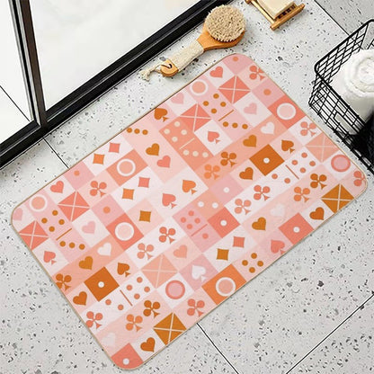 Fun Game Night  Fade-Resistant Bath Mat