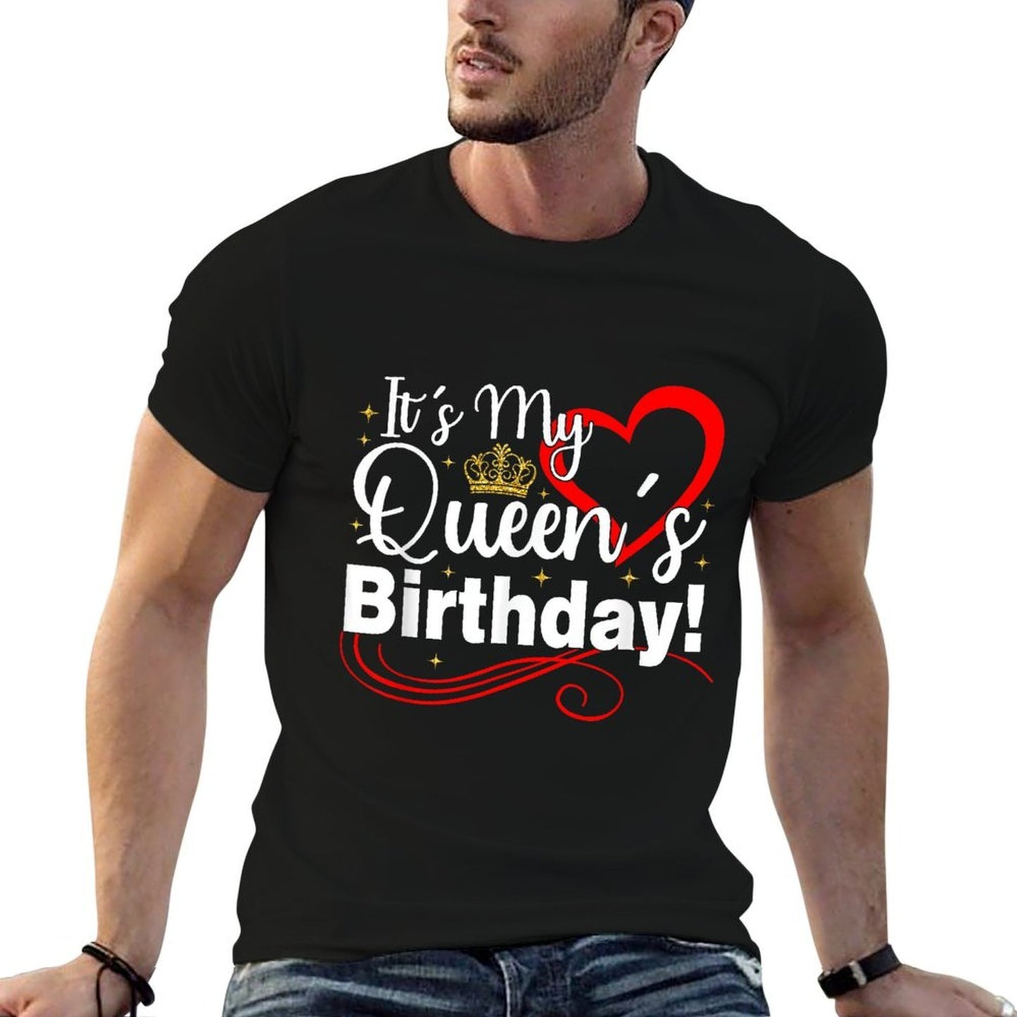 It's My Queen's Birthday Women Men Couples Matching Birthday  Vintage-inspired T-Shirt