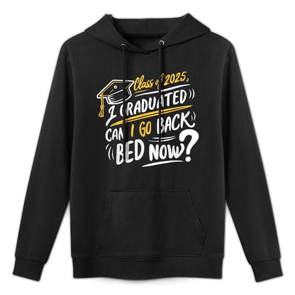 Retro Class Of 2025 I Graduated Can I Go Back To Bed Now Moisture-Wicking Hoodie