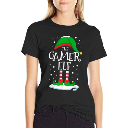 The Gamer Elf Christmas Family Matching Xmas Video Game  Quick-drying T-Shirt