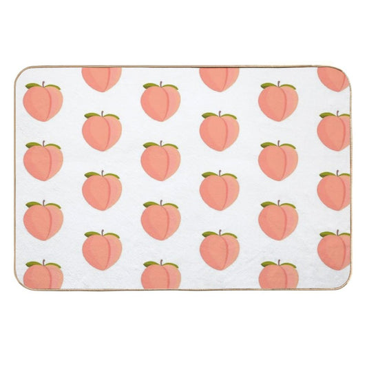 Peach Emoji  High-Traffic Bath Mat