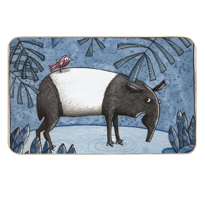 Welcome To The Jungle - Tapir - Schabrackentapir  Slip-Resistant Bath Mat
